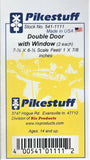 HO Scale Pikestuff 541-1111 Double Personnel Doors w/Windows pkg (2)
