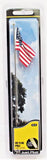 All Scale Woodland Scenics JP5952 Just Plug Large Waving US Flag on Pole