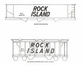 N Microscale 60-20 Rock Island Freight Cars Speed Lettering 1959-1969 Decal Set