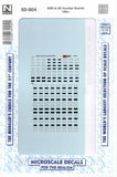 N Scale Microscale 60-904 EMD & GE Diesel Numberboard Backgrounds Decal Set