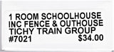 HO Scale Tichy Train Group 7021 One-Room Schoolhouse Kit w/Fence & Outhouse