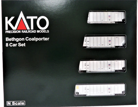 N Scale Kato 106-4628 Union Pacific Bethgon Coalporter 8-Car Set