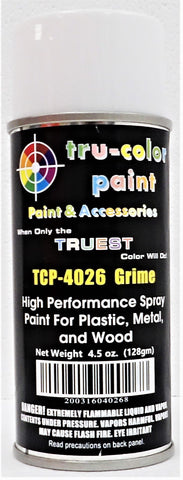 Tru-Color TCP-4026 Grime Aerosol Spray Paint 4.5oz 135mL Can