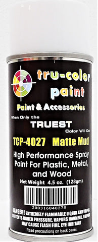 Tru-Color TCP-4027 Matte Mud Aerosol Spray Paint 4.5 oz 135mL Can