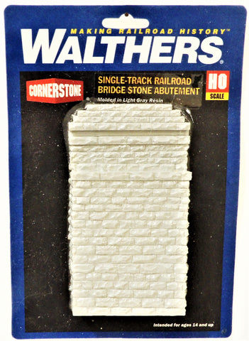 HO Scale Walthers Cornerstone 933-4583 Resin Single-Track Stone Bridge Abutment