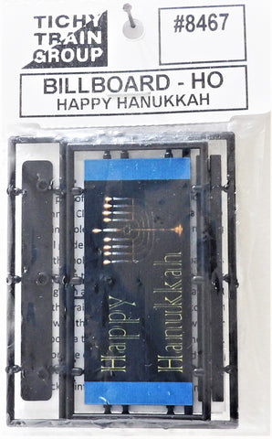 HO Tichy Train Group 8467 Happy  Hanukkah Billboard Kit