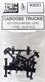 HO Scale Tichy Train Group 3051 Bettendorf Caboose Trucks (1) Pr.