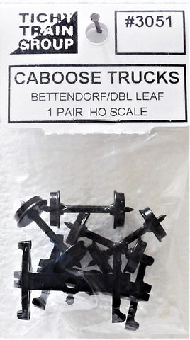 HO Scale Tichy Train Group 3051 Bettendorf Caboose Trucks (1) Pr.