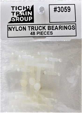 HO Scale Tichy Train Group 3059 Nylon Bearings for Arch Bar Trucks pkg (48)