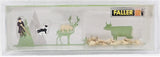 N Scale Faller Gmbh 155901 Shepherd, Dog and 12 Sheep Figures (14) pcs