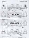 HO Scale Microscale 87-1016 ACFX 6,000 & 8,000-Gallon Tank Cars 1910-1950 Decal