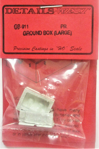 HO Scale Details West GB-911 Large Battery Vaults Ground Box