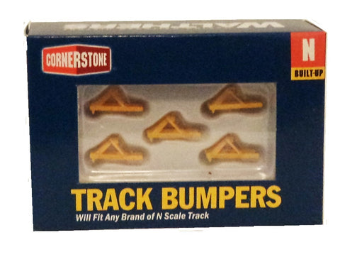 N Scale Walthers Cornerstone 933-2602 Yellow Track Bumpers Built Ups (5) pkg