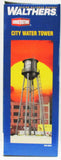 HO Scale Walthers Cornerstone 933-2825 Black City Water Tower Built Up