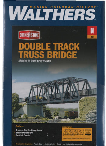 N Scale Walthers Cornerstone 933-3242 Double-Track Truss Bridge Kit