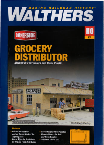 HO Scale Walthers Cornerstone 933-3760 Grocery Distributor Building Kit