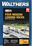 HO Scale Walthers Cornerstone 933-4037 Modern Loading Racks Kit pkg (4)