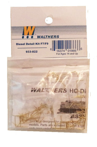 HO Scale Walthers Cornerstone 933-822 Diesel Dress-Up Kit for Athearn F7 A&B