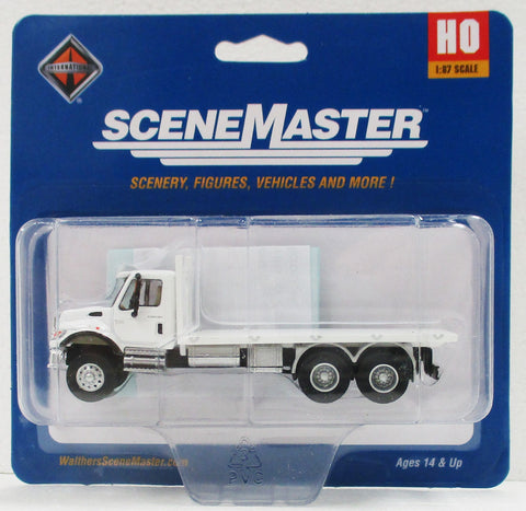 HO Scale Walthers SceneMaster 949-11650 International 7600 MOW Flatbed Truck