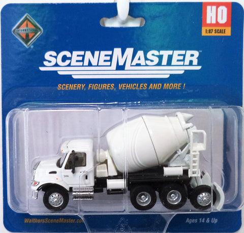 HO Scale Walthers SceneMaster 949-11678 International 7600 3-Axle Cement Mixer