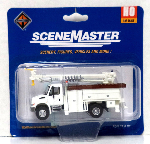 HO Scale Walthers SceneMaster 949-11734 International 4300 Utility Company Truck w/Drill