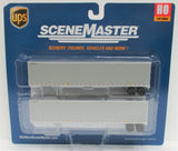 HO Scale Walthers SceneMaster 949-2255 UPS United Parcel Service UPSZ 48' Trailers