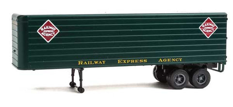 HO Scale Walthers SceneMaster 949-2425 REA Railway Express Agency Fluted-Side 35' Trailers