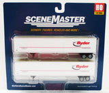 HO Scale Walthers SceneMaster 949-2455 Ryder 53' Stoughton Trailers
