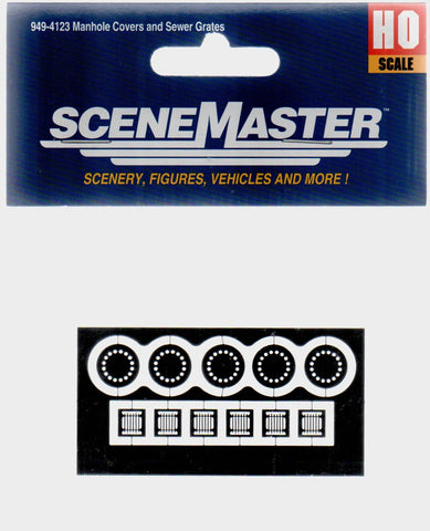 HO Scale Walthers SceneMaster 949-4123 Manhole Covers & Sewer Grates