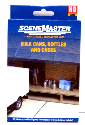 HO Scale Walthers SceneMaster 949-4136 Milk Cans, Bottles & Cases