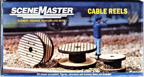 HO Scale Walthers SceneMaster 949-4155 Laser-Cut Wood Cable Reels Kit