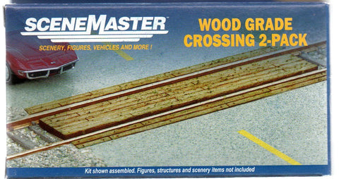 HO Scale Walthers SceneMaster 949-4158 Laser-Cut Wood Grade Crossing Kit (1) pcs