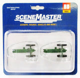 HO Scale Walthers Scene Master 949-4161 Green Farm Tractor 2-Pack