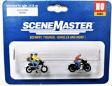 HO Scale Walthers SceneMaster  949-6061 Motorcyclists Figure Set  (5) pcs