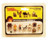 HO Scale Woodland Scenics A1929 Backyard Barbeque Figures (9) pcs