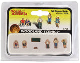 N Scale Woodland Scenics A2130 Full Figured Folks Figures (6) pcs