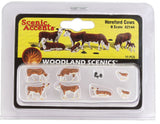 N Scale Woodland Scenics A2144 Hereford Cows Figures (11) pcs