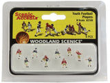N Scale Woodland Scenics A2169 Youth Football Players Figures (9) pcs