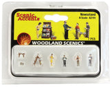 N Scale Woodland Scenics A2191 Newsstand Figures (7) pcs