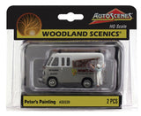 HO Scale Woodland Scenics AutoScenes AS5539 Peter's Painting Van