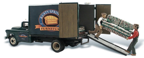 HO Scale Woodland Scenics AutoScenes AS5545 Rusty Springs Furniture Movers Truck