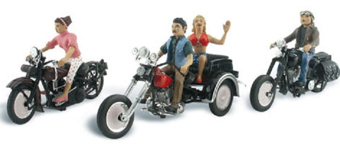 HO Scale Woodland Scenics AutoScenes AS5549 Born to Ride Motorcycle (3)