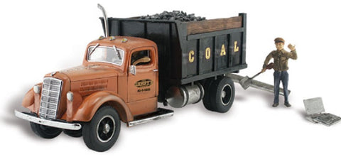 HO Scale Woodland Scenics AutoScenes AS5555 Lumpy's Coal Company Dump Truck