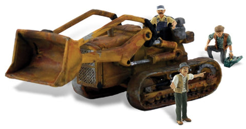 HO Scale Woodland Scenics AutoScenes AS5558 Fritz's Front Loader 1940's Crawler