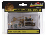 HO Scale Woodland Scenics AutoScenes AS5558 Fritz's Front Loader 1940's Crawler