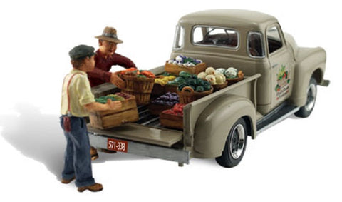 HO Scale Woodland Scenics AutoScenes AS5561 Paul's Fresh Produce Pickup Truck
