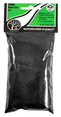 Woodland Scenics B92 Mine Run Coal 10.8 cu in (176 cu cm) Bag