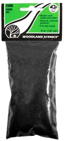 Woodland Scenics B93 Lump Coal 10.8 cu in (176 cu cm) Bag