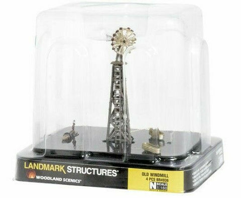 N Scale Woodland Scenics BR4936 Old Windmill Built-&-Ready Landmark Structures