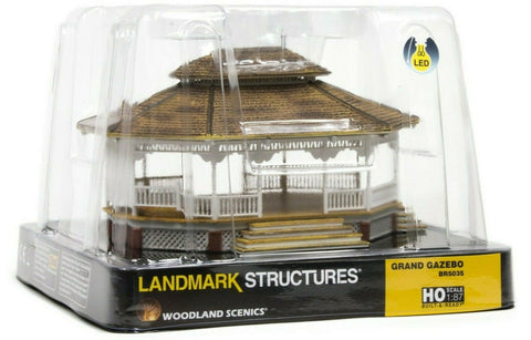 HO Scale Woodland Scenics BR5035 Grand Gazebo Built & Ready Landmark Structure